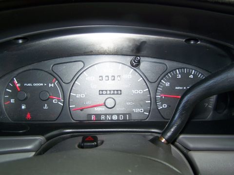 2003 Ford Taurus - Dashboard view of a 2003 Ford Taurus, showing the odometer reading 103,711 miles.