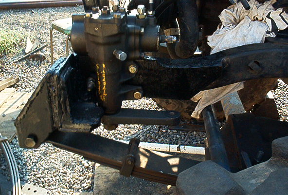 Steering box with yellow "TOYOTA" text