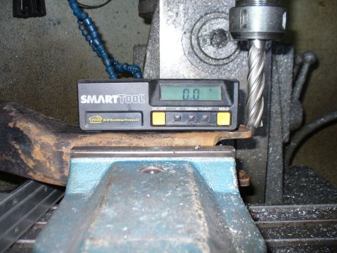 1978 Ford Bronco - Shock/trackbar bracket set up in mill