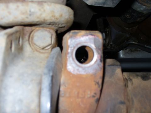 1978 Ford Bronco - Axle bracket countersunk (a little blurry)