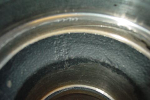 1993 Ford Bronco - The inside of an engine cylinder shows wear and tear.