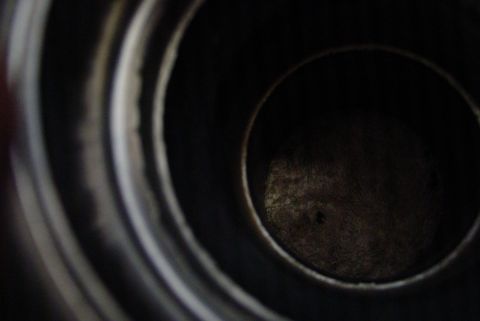 1993 Ford Bronco - Interior view of an engine cylinder, showing the bore and piston head area. Watermark indicates source.