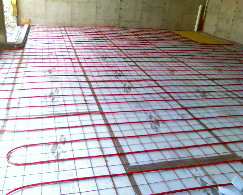 Radiant heat garage in a new house.