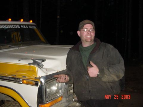 1989 Ford Bronco - Got Tony to pose with his new dent