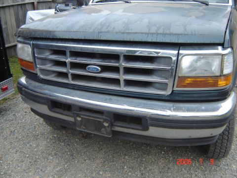 1993 Ford Bronco - Here is what I started out with: Chrome grille & headlight bezels from a '94 F250 4x4.