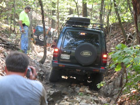1993 Ford Bronco - Greg on Rock Fink. Steve's noggin to the left.