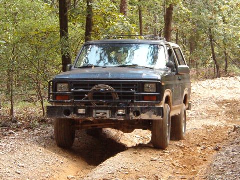1983 Ford Bronco - Me climbing a hill on Rubicon Ridge.