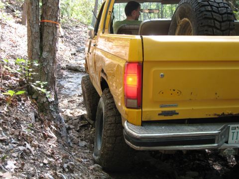 1993 Ford Bronco - Hunter and Steve discussing the next move.
