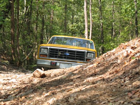 1993 Ford Bronco - The ledge is steeper than it looks in the other pics.