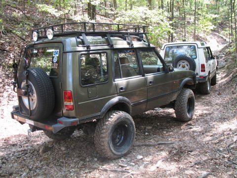 1993 Ford Bronco - One of the more modified Land Rovers. I think the owner ran a tattoo parlor...