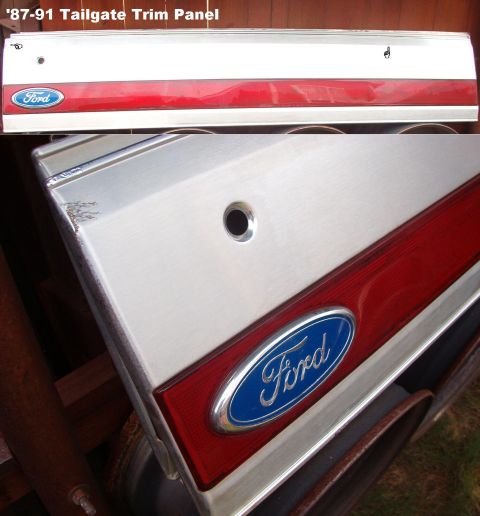 1983 Ford Bronco - SOLD '87-91 Bronco Tailgate Trim Panel with red reflector & all mounting hardware fits all '78-96 Broncos. For a writeup on installation &…