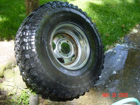 1989 Ford Bronco - Scrubbed all the mud off the backside of the wheels
