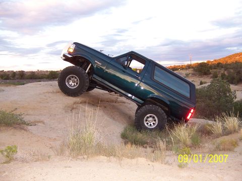 1994 Ford Bronco - Felt steeper than it looks