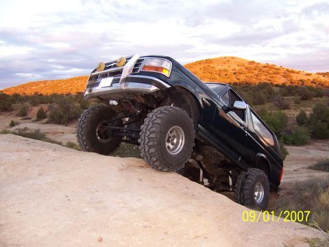 1994 Ford Bronco - Posing near my Moms house