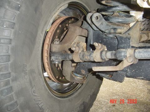 1989 Ford Bronco - I think this will make it easier to clean the rotors, and should keep stuff out of the wheels
