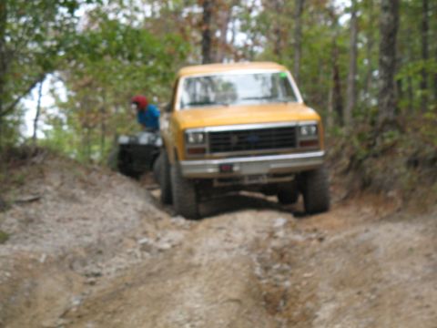 1993 Ford Bronco - Blurry pic of Hunter on Sardine Ravine.