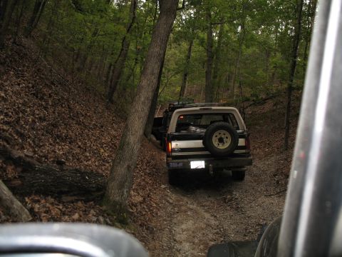 1993 Ford Bronco - I'm not sure where this is, but I think it's Sardine Ravine because the Rovers are still with us.