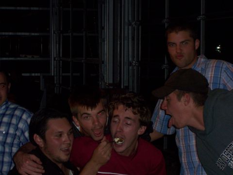 1991 Ford Bronco - Friends celebrate together, with one person being fed from a spoon.
