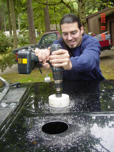 1989 Ford Bronco - Drilling hole #2