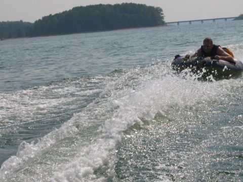 1985 Ford LTD Crown Victoria - Tubing on Lake Hartwell, SC on August 24, 2007.