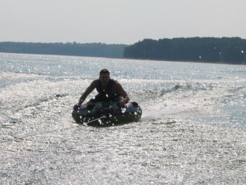 1985 Ford LTD Crown Victoria - Tubing on Lake Hartwell, SC on August 24, 2007.