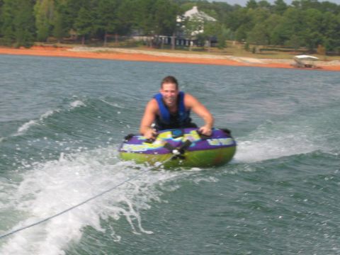 1985 Ford LTD Crown Victoria - Man tubing on Lake Hartwell, SC on August 24, 2007.