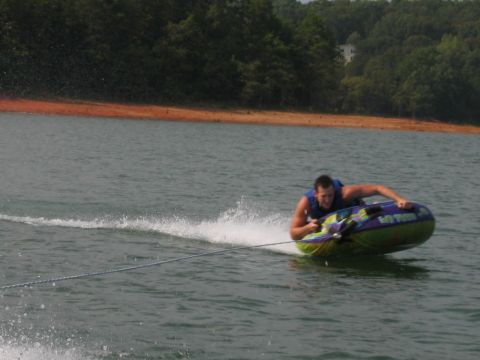 1985 Ford LTD Crown Victoria - Man tubing on Lake Hartwell, SC on August 24, 2007.