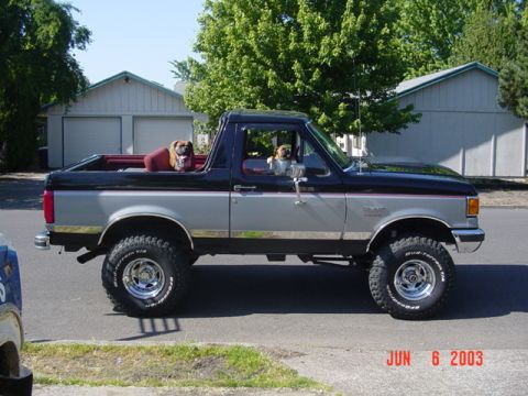 1989 Ford Bronco - Dogs loaded up and ready to go