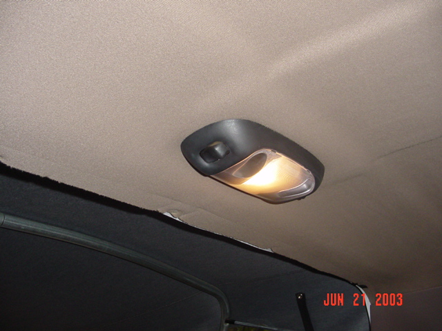 Marks has the same dome light that I installed in mine but his was factory