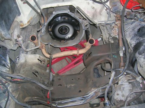 1985 Ford Bronco - empty engine bay once again.