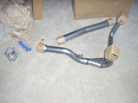 1996 Ford Bronco - Bassani stainless Y pipe