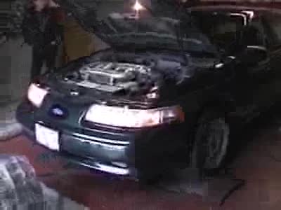 1997 Ford Taurus - Somebody's rare green SHO on Dyno