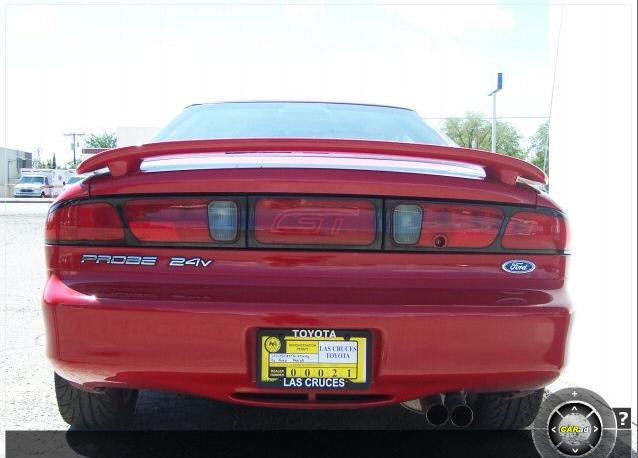 1996 Ford Probe GT rear view with spoiler and GT badging