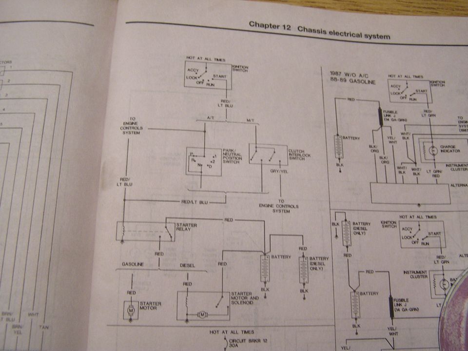 Starter power diagram