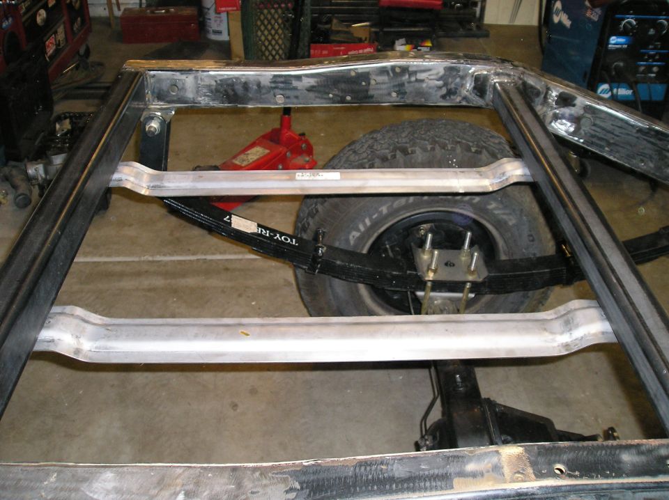 stock straps bolted up