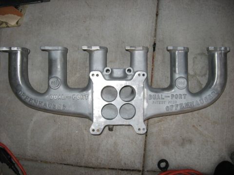 1978 Ford Bronco - Offenhauser Dual-Port aluminum, 4bbl intake manifold.