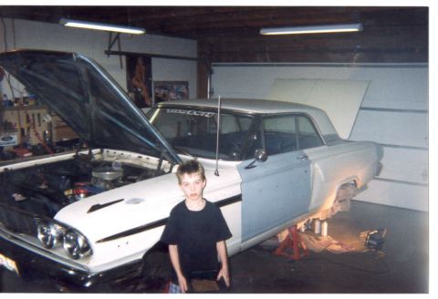 1964 Ford Fairlane - Jacob getting dog food and glad to get it