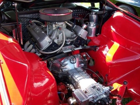1972 Ford Ranchero - Custom engine bay a supercharger and polished components.