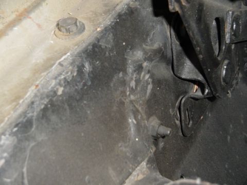 1964 Ford Fairlane - Still got damage behind the shock tower