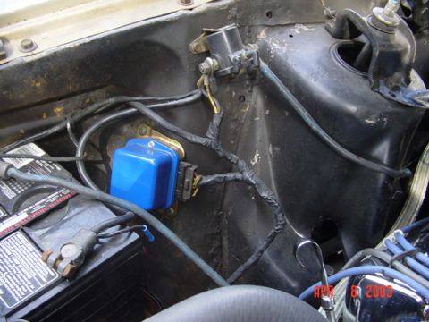 1964 Ford Fairlane - Scabbed up welding job at the shock towers