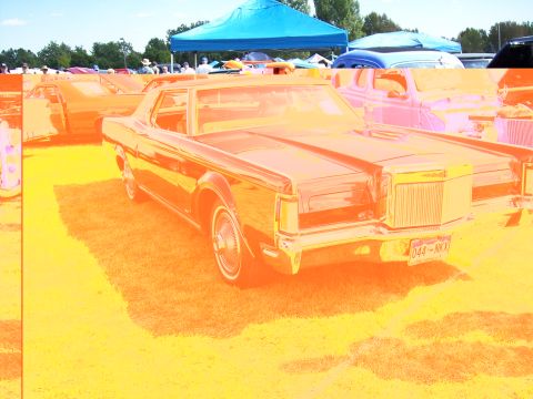 1972 Ford Ranchero - A 1972 Ford Ranchero is displayed at an outdoor car show.