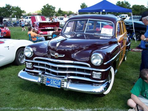 1972 Ford Ranchero - This 1950 Chrysler Town & Country wagon has distinctive wood paneling and a prominent grille.