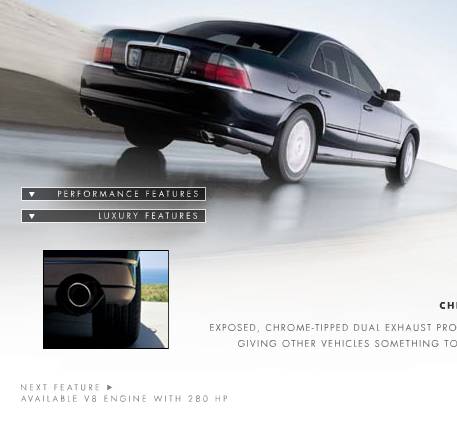 1999 Lincoln Town Car - Rear view of a 1999 Lincoln Town Car, highlighting its dual exhaust system.