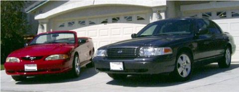 2005 Ford Crown Victoria - 1998 Mustang and 2005 CV LX Sport