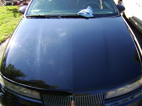 1996 Mercury Grand Marquis - Polishing comparison Left, before Right, after