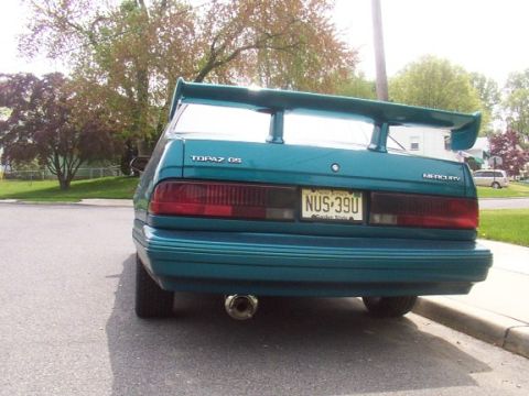 1994 Mercury Topaz - New Muffler to go with the 2.5" piping.