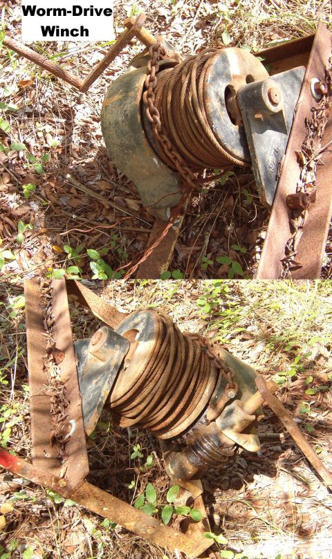 1983 Ford Bronco - Worm-Drive Winch Yes, it's a monster. I've chained it to a tree & pulled an old 40hp tractor out with it. Using a cheapo drill & a homemade…