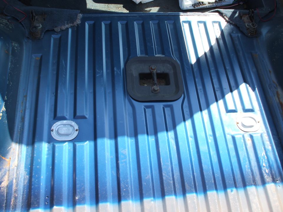 Rear carpet and heat reflector/sound barrier gone..!  NO RUST ..!