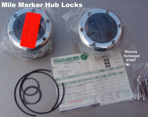 1983 Ford Bronco - You don't have to spend $130/pr on Warn Premium hub locks to get a lifetime warranty. And the Warns are no stronger than MileMarkers. ***SE…