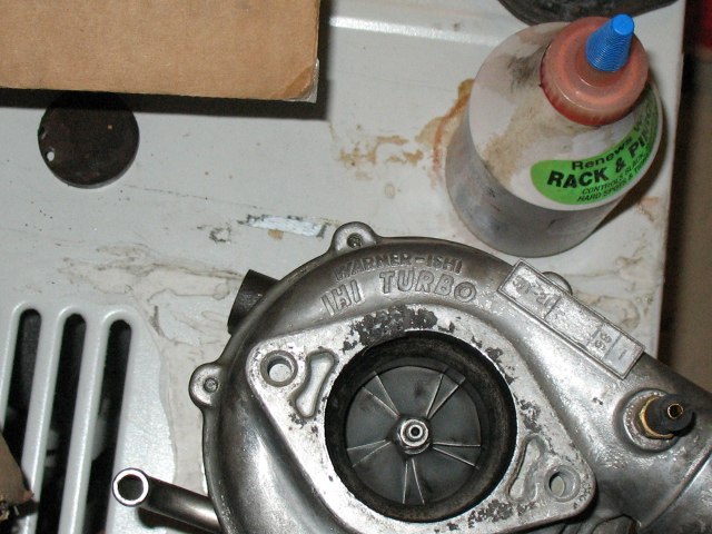 IHI turbocharger with Warner-Ishi branding and part number tag